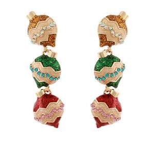 Christmas Ornement 3 Drop Earrings